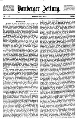 Bamberger Zeitung Samstag 23. Juni 1860