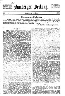 Bamberger Zeitung Donnerstag 28. Juni 1860