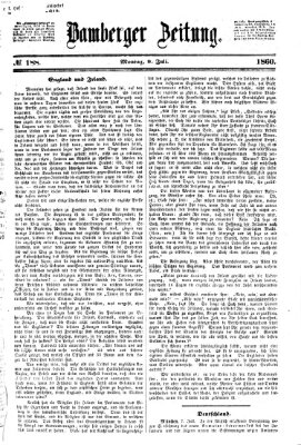 Bamberger Zeitung Montag 9. Juli 1860
