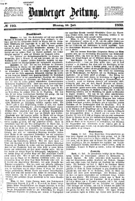 Bamberger Zeitung Montag 16. Juli 1860