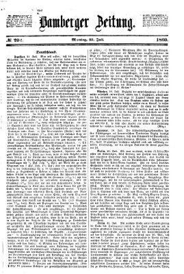 Bamberger Zeitung Montag 23. Juli 1860
