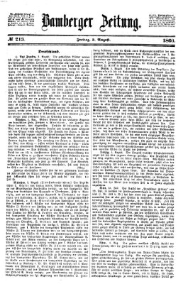 Bamberger Zeitung Freitag 3. August 1860
