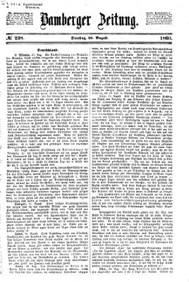 Bamberger Zeitung Dienstag 28. August 1860