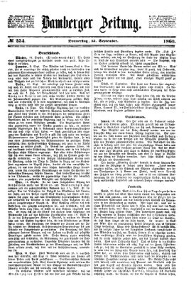 Bamberger Zeitung Donnerstag 13. September 1860