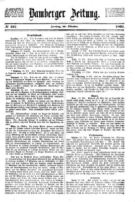 Bamberger Zeitung Freitag 26. Oktober 1860