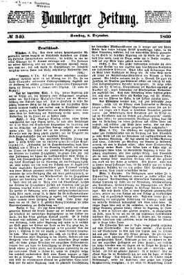 Bamberger Zeitung Samstag 8. Dezember 1860