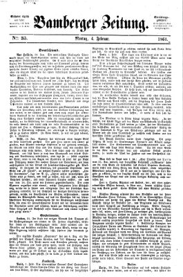 Bamberger Zeitung Montag 4. Februar 1861