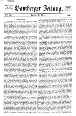 Bamberger Zeitung Samstag 23. März 1861