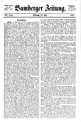 Bamberger Zeitung Mittwoch 29. Mai 1861