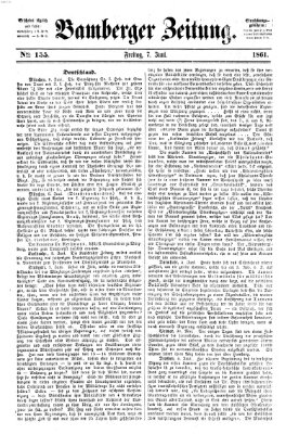 Bamberger Zeitung Freitag 7. Juni 1861
