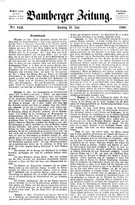 Bamberger Zeitung Sonntag 16. Juni 1861