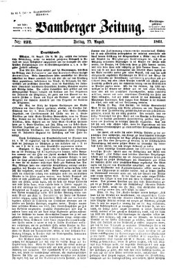 Bamberger Zeitung Freitag 23. August 1861