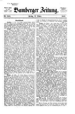Bamberger Zeitung Freitag 11. Oktober 1861