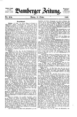Bamberger Zeitung Montag 14. Oktober 1861