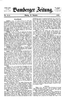 Bamberger Zeitung Montag 11. November 1861