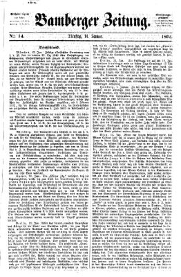 Bamberger Zeitung Dienstag 14. Januar 1862