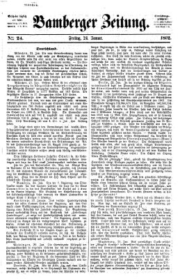 Bamberger Zeitung Freitag 24. Januar 1862