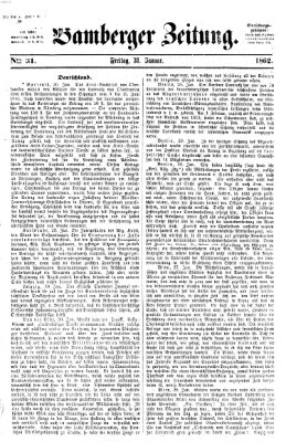 Bamberger Zeitung Freitag 31. Januar 1862