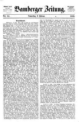 Bamberger Zeitung Donnerstag 6. Februar 1862