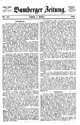 Bamberger Zeitung Samstag 8. Februar 1862