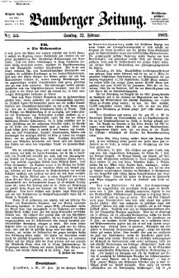 Bamberger Zeitung Samstag 22. Februar 1862