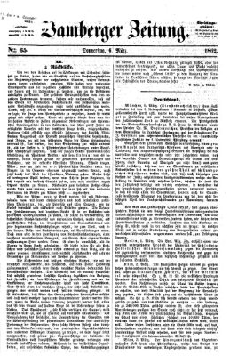 Bamberger Zeitung Donnerstag 6. März 1862