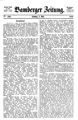 Bamberger Zeitung Samstag 3. Mai 1862