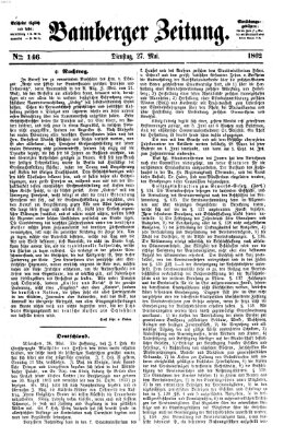 Bamberger Zeitung Dienstag 27. Mai 1862