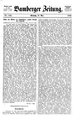 Bamberger Zeitung Mittwoch 28. Mai 1862