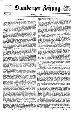 Bamberger Zeitung Samstag 7. Juni 1862