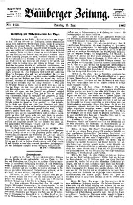 Bamberger Zeitung Sonntag 15. Juni 1862