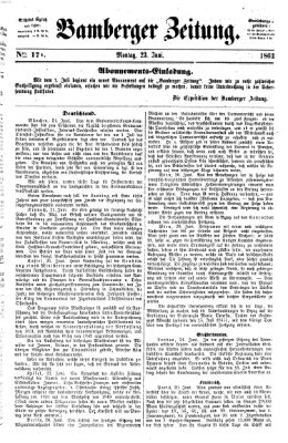 Bamberger Zeitung Montag 23. Juni 1862