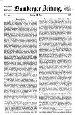 Bamberger Zeitung Freitag 27. Juni 1862