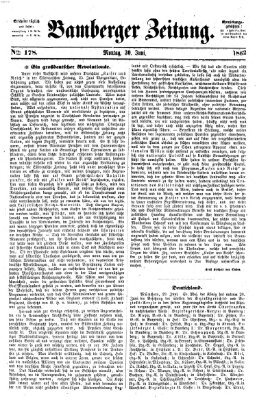 Bamberger Zeitung Montag 30. Juni 1862