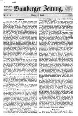 Bamberger Zeitung Montag 4. August 1862