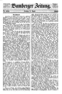 Bamberger Zeitung Dienstag 12. August 1862