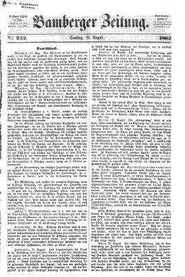 Bamberger Zeitung Samstag 23. August 1862