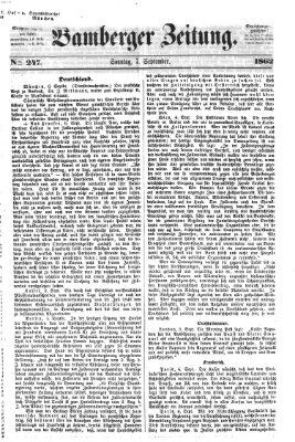 Bamberger Zeitung Sonntag 7. September 1862