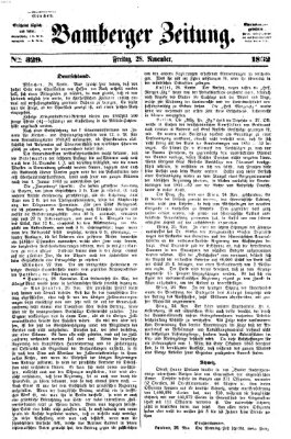 Bamberger Zeitung Freitag 28. November 1862