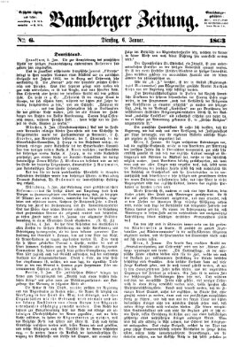 Bamberger Zeitung Dienstag 6. Januar 1863