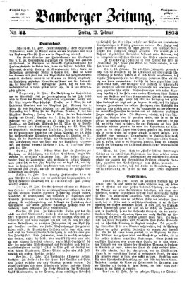 Bamberger Zeitung Freitag 13. Februar 1863