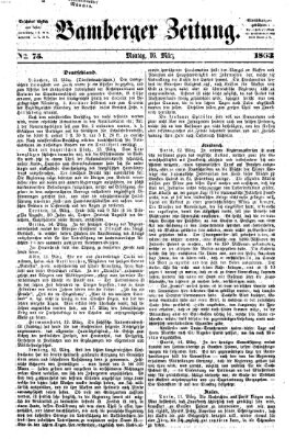 Bamberger Zeitung Montag 16. März 1863
