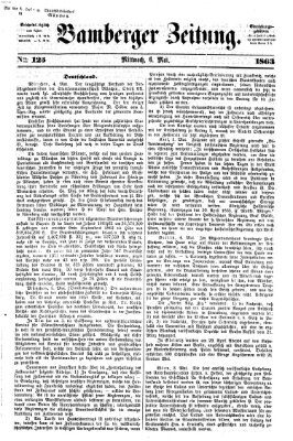 Bamberger Zeitung Mittwoch 6. Mai 1863