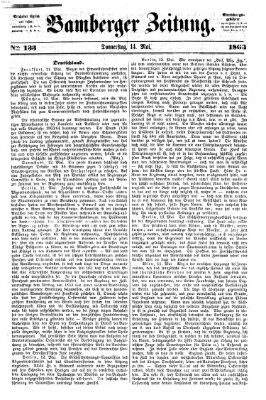 Bamberger Zeitung Donnerstag 14. Mai 1863