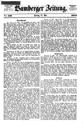 Bamberger Zeitung Freitag 15. Mai 1863