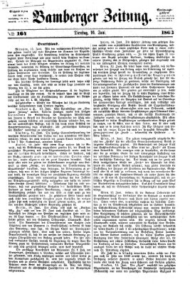 Bamberger Zeitung Dienstag 16. Juni 1863