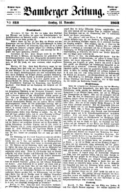 Bamberger Zeitung Samstag 14. November 1863