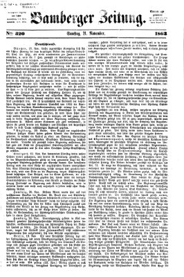 Bamberger Zeitung Samstag 21. November 1863