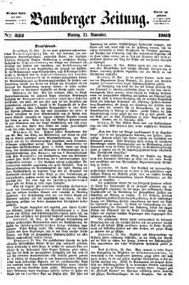 Bamberger Zeitung Montag 23. November 1863