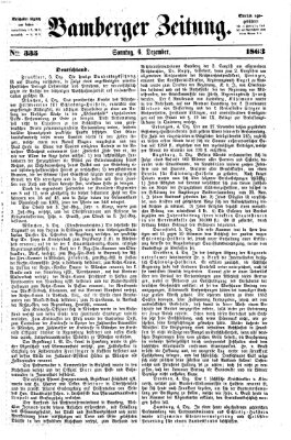 Bamberger Zeitung Sonntag 6. Dezember 1863